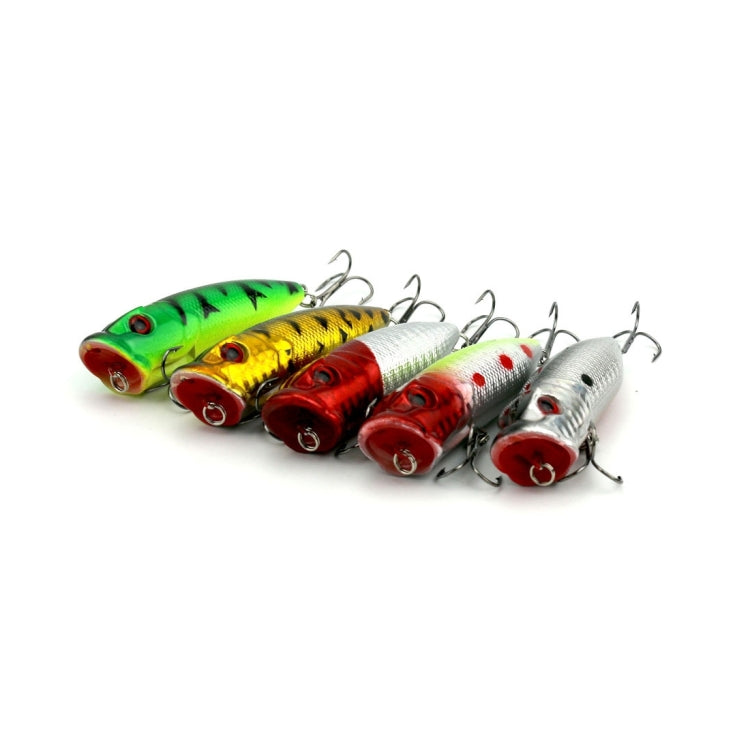 HENGJIA Artificial Popper Fishing Lures Environmentally Friendly Fishing Bait with Hooks, Length: 6.5 cm, Random Color Delivery, Length: 6.5cm