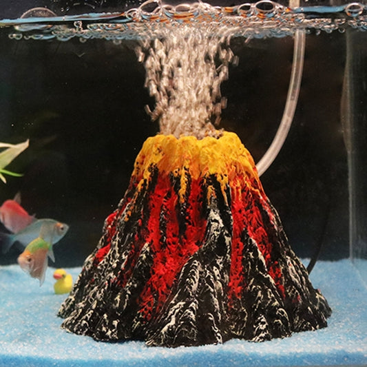 Arbre artificiel, plante, herbe, décoration d'aquarium, paysage volcanique, rocaille créative, ornements en résine, pompe à air d'aquarium, taille : L, 15 x 9,5 x 3,3 cm, taille : L, 15 x 9,5 x 3,3 cm