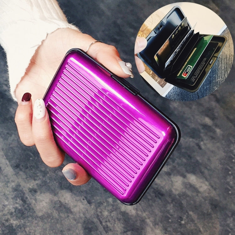 Estuche para tarjetas bancarias antimagnético de aleación de aluminio y resina ABS de alta calidad, con colores aleatorios.