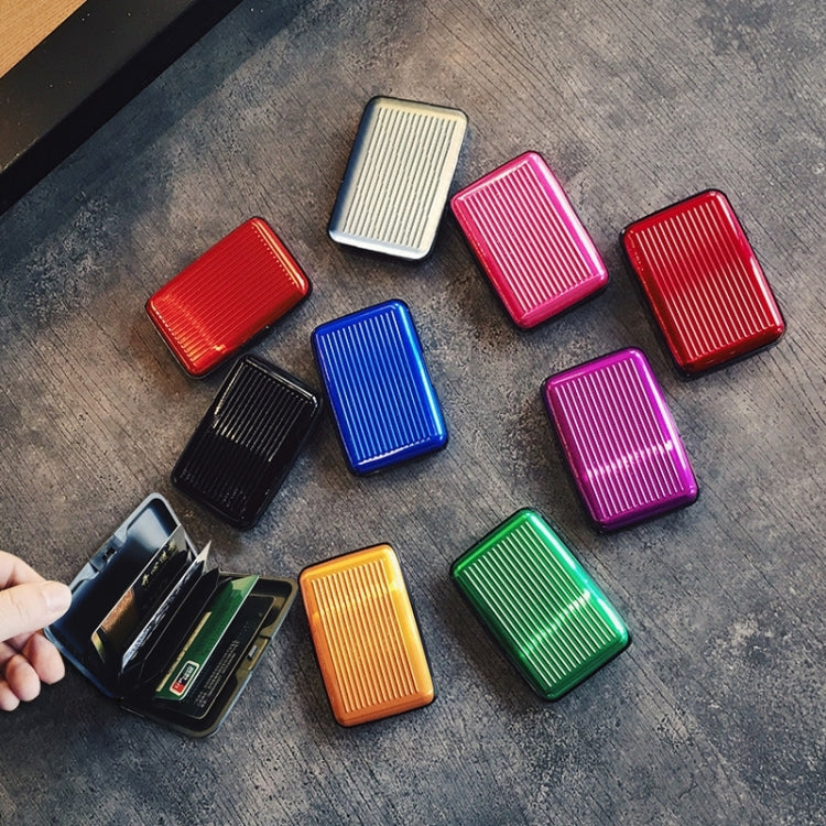 Estuche para tarjetas bancarias antimagnético de aleación de aluminio y resina ABS de alta calidad, con colores aleatorios.