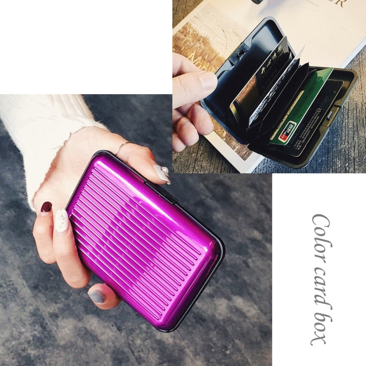 Estuche para tarjetas bancarias antimagnético de aleación de aluminio y resina ABS de alta calidad, con colores aleatorios.