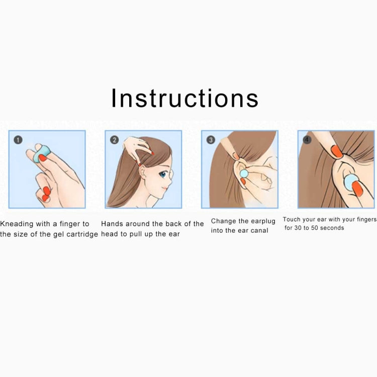 4 PCS / Set Travel Sleep Noise Prevention Earplugs Improve Sleep Hearing Protection, Random Color Delivery