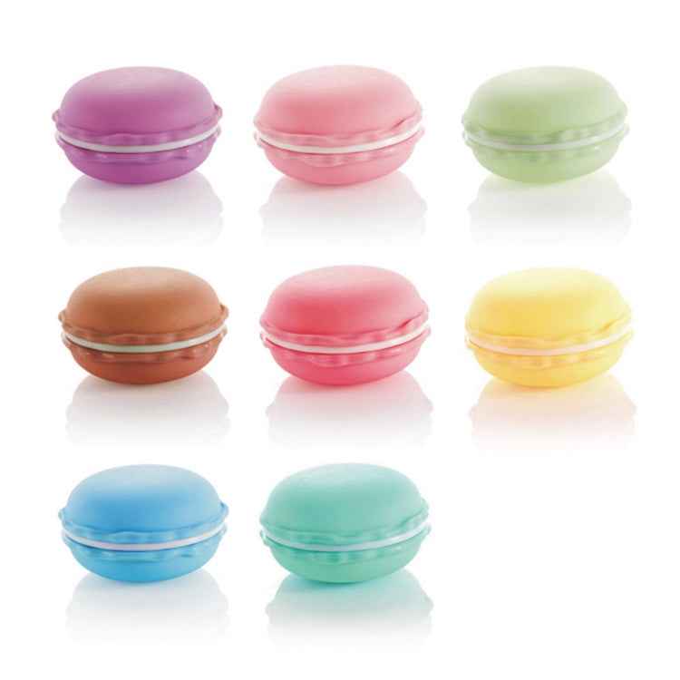 2pcs Lovely Macaron Style Ornaments Box Portable Storage Box Random Color Delivery