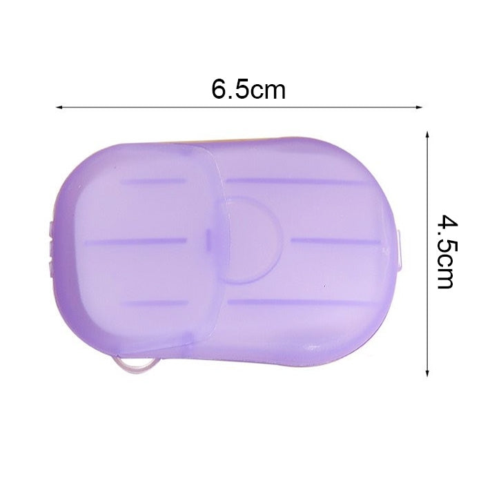 5 PCS Disposable Portable Travel Boxed Confetti Soap Mini Soap Paper, Random Color Delivery, 5 PCS