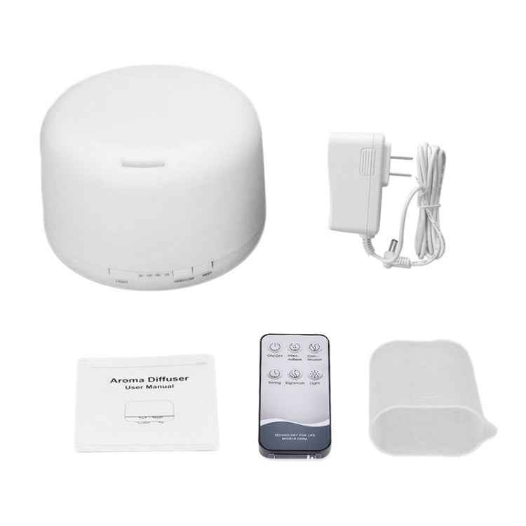 T500 Remote Control Clear White Air Humidifier Automatic Alcohol Sprayer Essential Oil Diffuser Ultrasonic Mist Maker Ultrasonic Aroma Diffuser Atomizer Color LED, Capacity: 500ml, DC 24V, US Plug