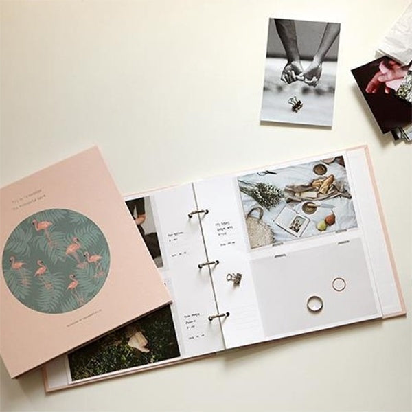 6 inch DIY Creativity Insert Type 3R Flushing Iron Ring Family Photo Album