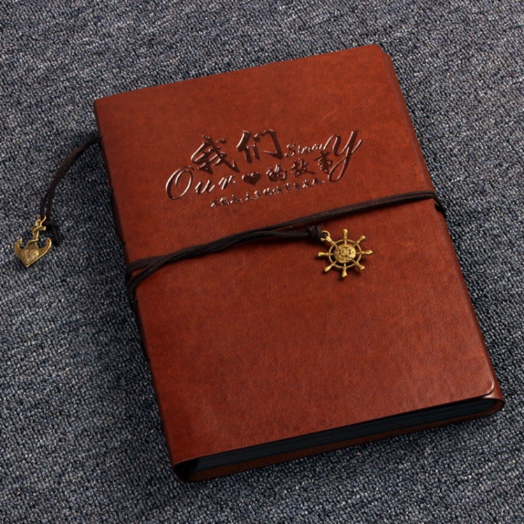 DIY Creativity Loose-leaf Type Retro Imitation Leather Lashing Children Growth Memorial Photo Album