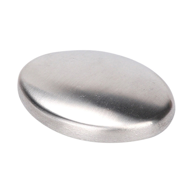 Portable Cleaning Stainless Steel Oval Hand Soap Eliminating Odour Remover, Random Style Delivery, Oval