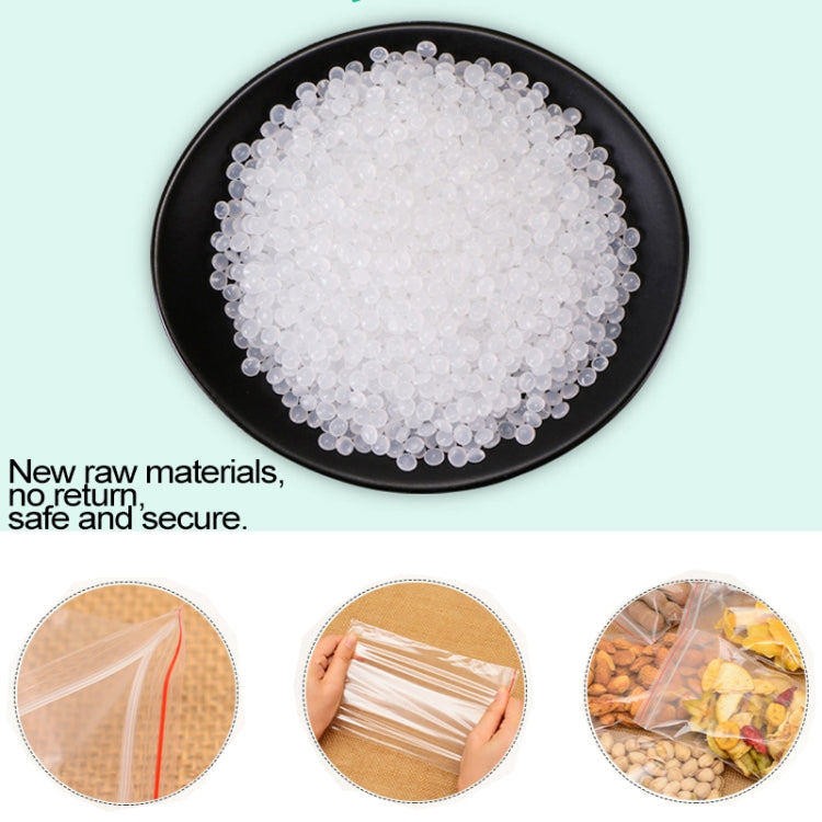 100pcs/pack PE Self Sealing Clear Zip Lock Packaging Bag, 18cm x 26cm, Custom Printing and Size are welcome, 18*26cm