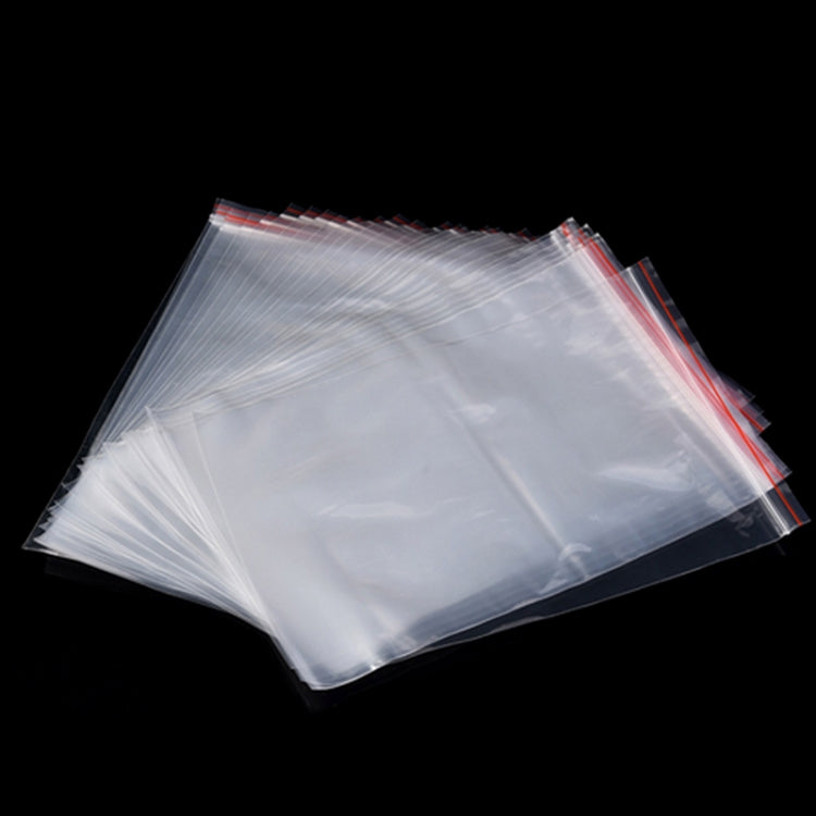 100pcs/pack PE Self Sealing Clear Zip Lock Packaging Bag, 24cm x 36cm,Custom Printing and Size are welcome, 24*36cm