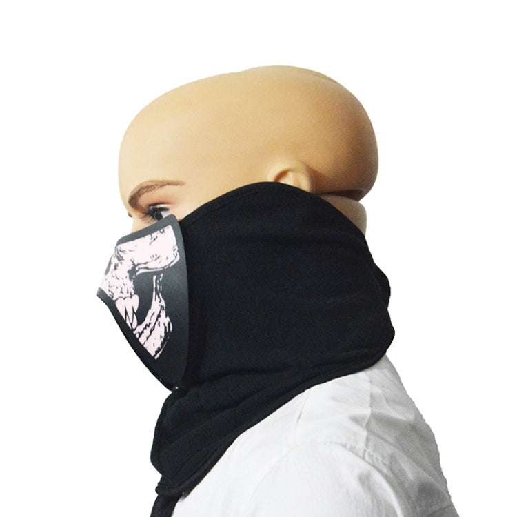 Masque d'Halloween FG-MA-023 à commande vocale, masque de cosplay à lumière froide LED, FG-MA-023