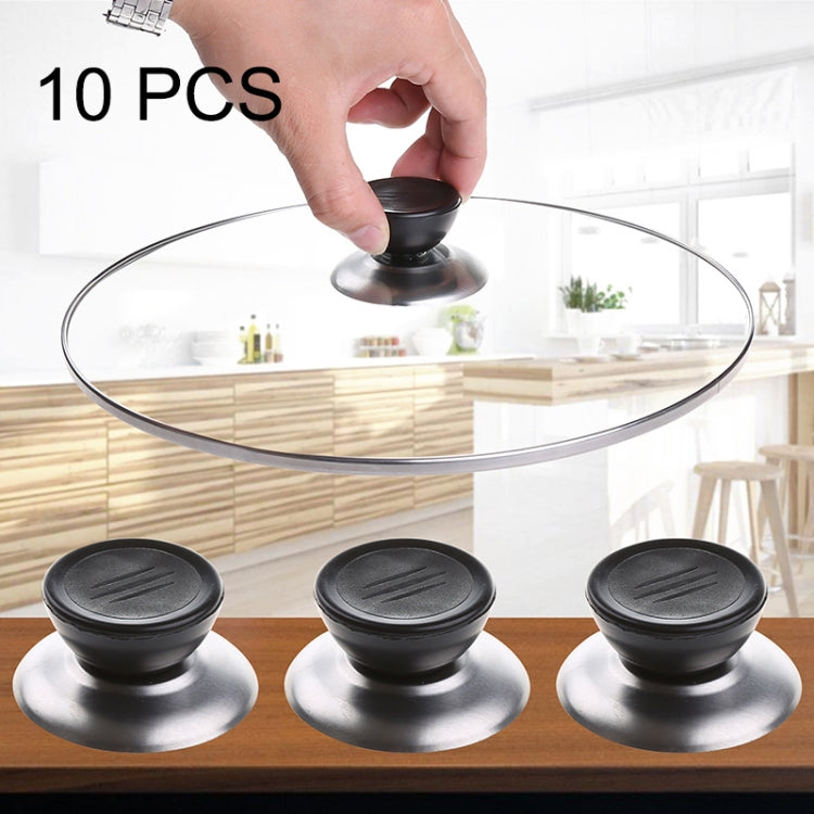 12 PCS Kitchen Universal Replaceable Pot Cover Handle Circular Plastic Knob, Pot Cover Plastic Knob