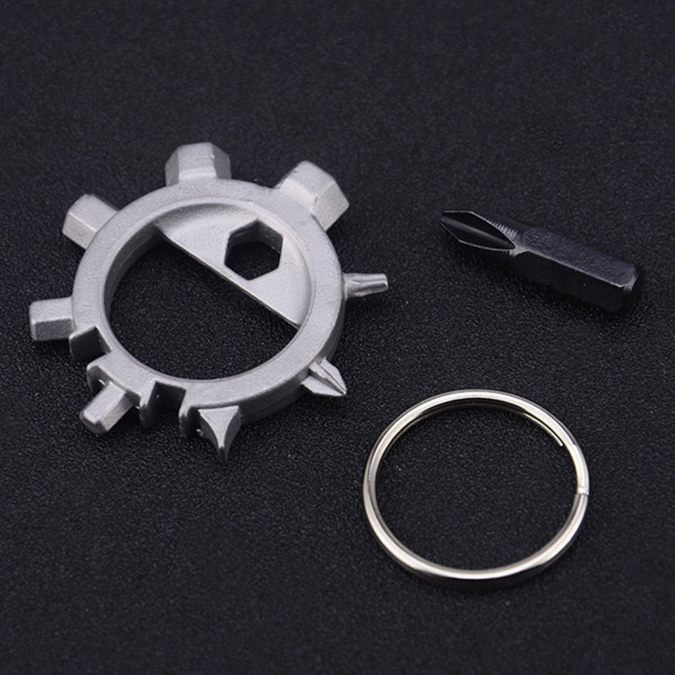 Multi-function Portable Outdoor Key Chain Screwdriver Bicycle Repair Tools, Screwdriver (Silver), Screwdriver (Black)