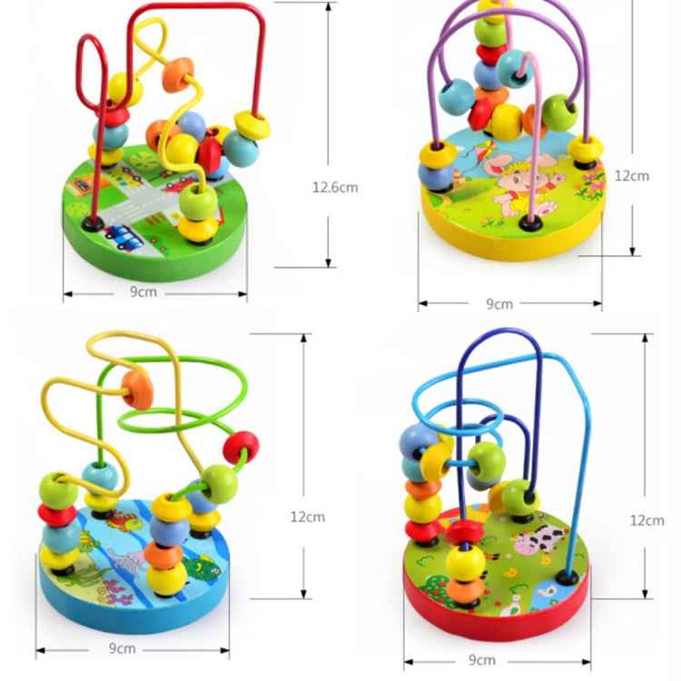 Educational Baby Kids Wooden Around Beads Toy Toddler Infant Intelligence Toys, MNCZJ-2365