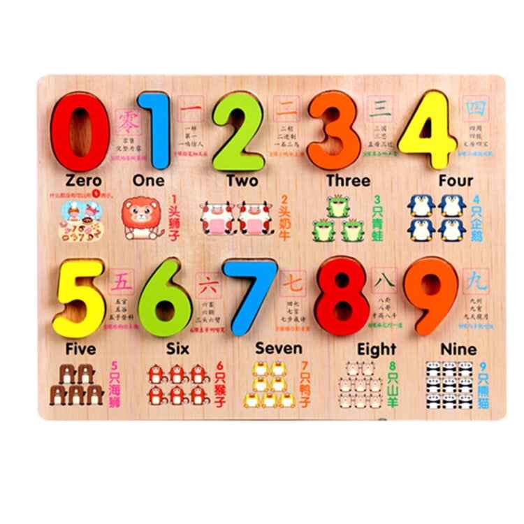 Baby Kids Wooden Puzzles Toys Educational Jigsaw Board Puzzle Toys Cognitive Plate(0-9 Arabic Numerals), 26 Minuscules Style, vowel Style, 0~19 numbers Style, 26 majuscule Style, 0~9 numbers Style