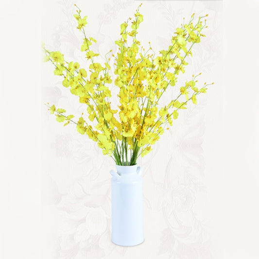 Decoración para bodas, fiestas, orquídeas de seda, ramos de flores artificiales Phalaenopsis, colores aleatorios, 5 cabezas por ramo.