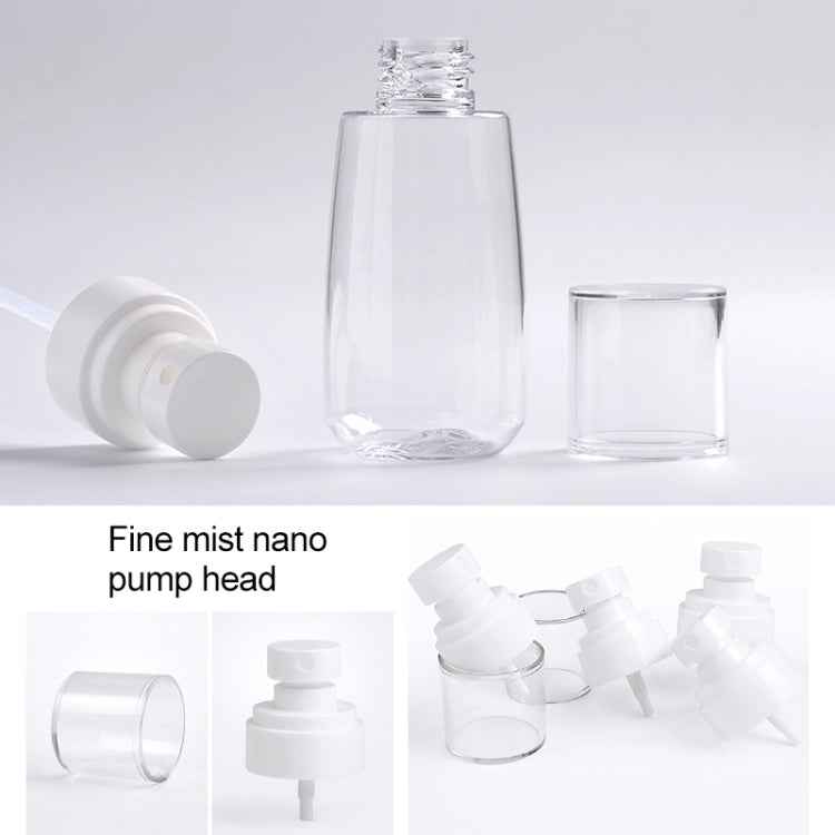 10 PCS Portable Refillable Plastic Fine Mist Perfume Spray Bottle Transparent Empty Spray Sprayer Bottle, 60ml