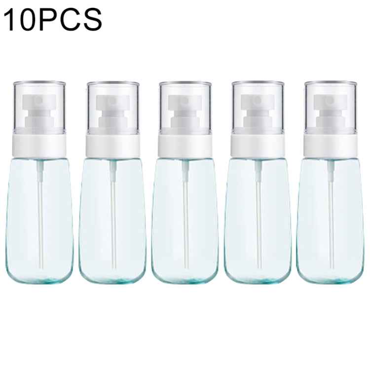 10 PCS Portable Refillable Plastic Fine Mist Perfume Spray Bottle Transparent Empty Spray Sprayer Bottle, 60ml
