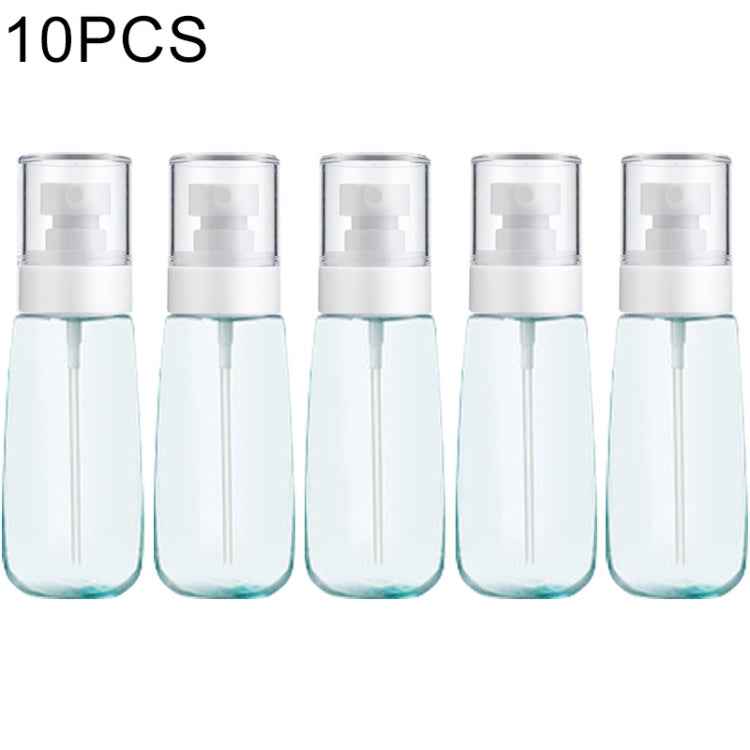 10 PCS Portable Refillable Plastic Fine Mist Perfume Spray Bottle Transparent Empty Spray Sprayer Bottle, 100ml