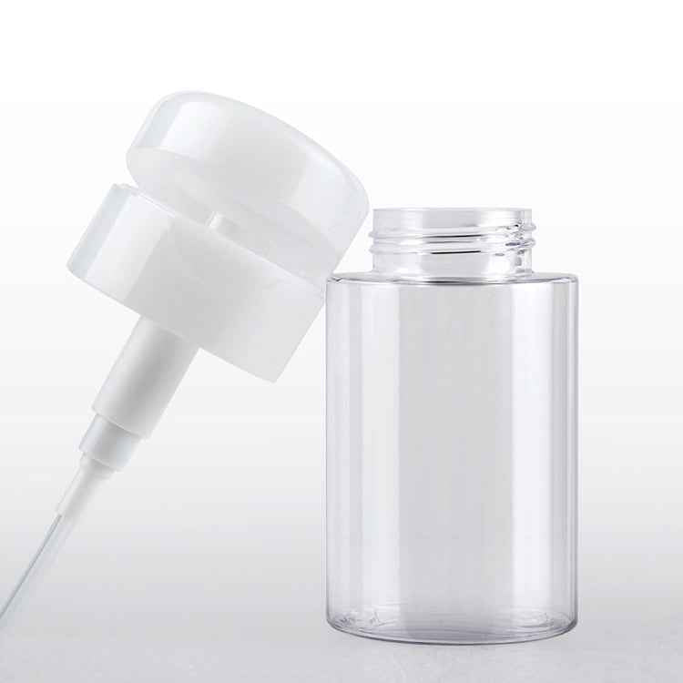 Portable Liquid Push Down Pump Dispenser Bottle Empty Plastic Bottle Container, 100ml