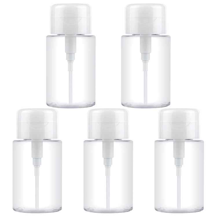 Liquid Push Down Pump Dispenser Bottle Empty Plastic Bottle Container, 200ml