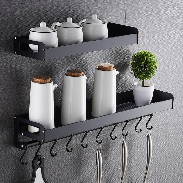 60cm Kitchen Multi-function Wall Hanging Holder Seasoning Storage Rack, 60cm(Silver)