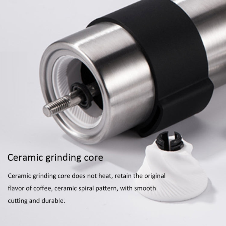 Portable Conical Burr Mill Manual Stainless Steel Hand Crank Coffee Bean Grinder, Capacity: 30g, Capacity: 30g