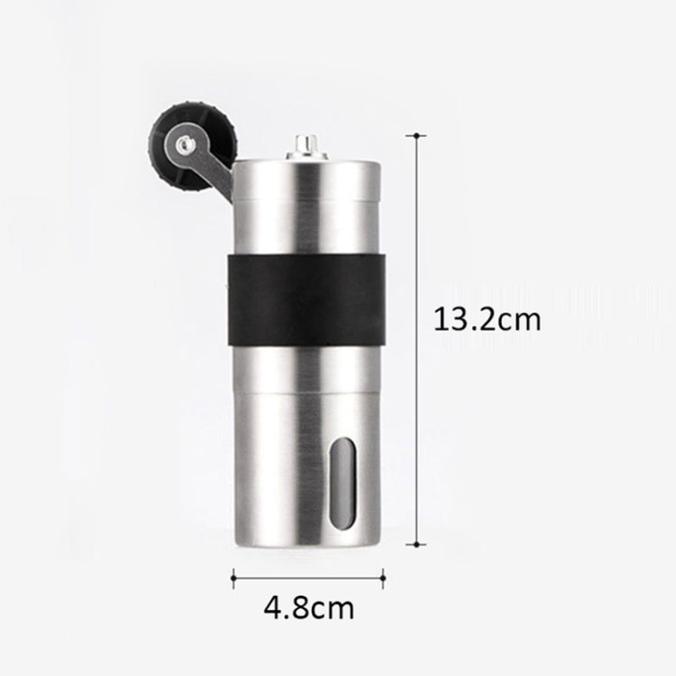 Portable Conical Burr Mill Manual Stainless Steel Hand Crank Coffee Bean Grinder, Capacity: 30g, Capacity: 30g
