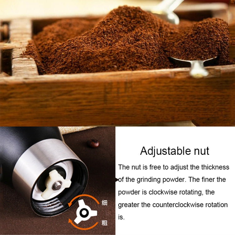 Portable Conical Burr Mill Manual Spice Herbs Hand Grinding Machine Coffee Grinder, Capacity: 36g, Portable Conical