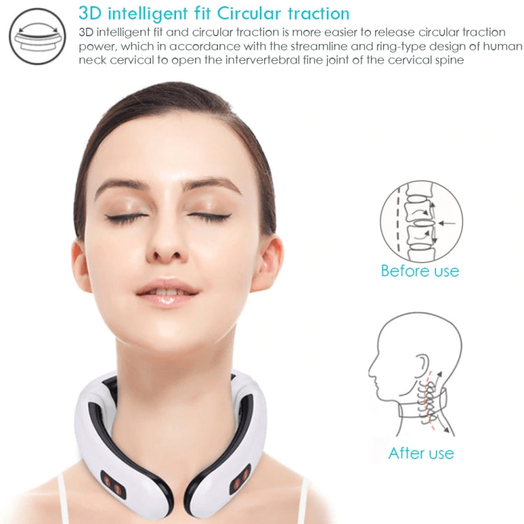 Household Electric Pulse Shock Neck Massager Intelligent Body Massager, Battery Powered (Not Include Battery), Old Battery Power