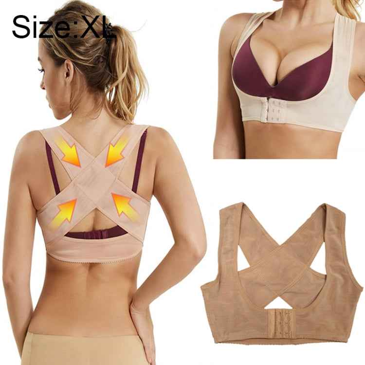 Women Ultrathin Kyphosis Correction Shoulder Support Tight-fitting Orthopedic Belt, Size:XL