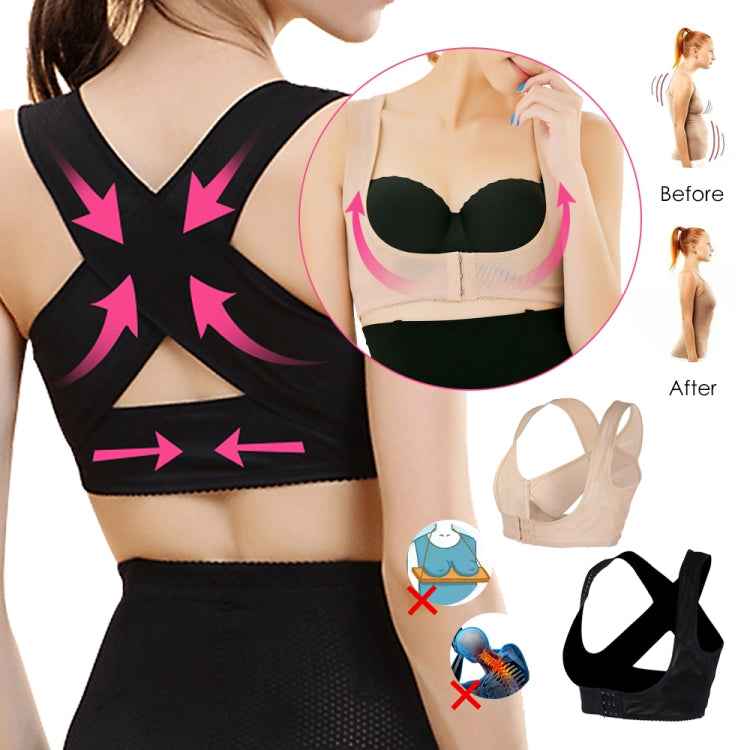 Women Ultrathin Kyphosis Correction Shoulder Support Tight-fitting Orthopedic Belt, Size:XXL