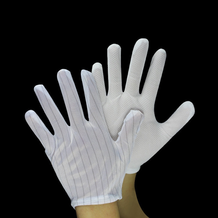 10 Pairs Anti-static Striped Dispensing Gloves, Size:Free Size, Dispensing Gloves