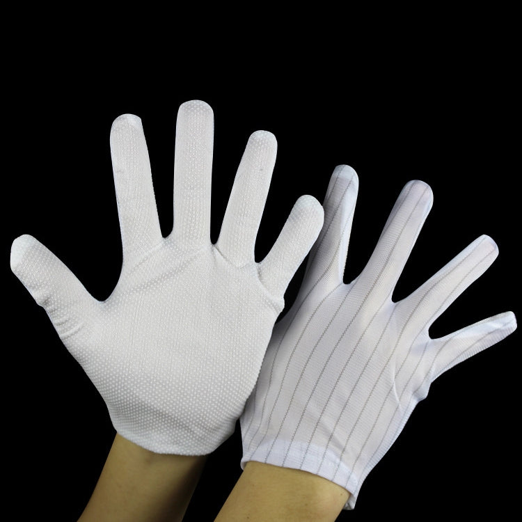 10 Pairs Anti-static Striped Dispensing Gloves, Size:Free Size, Dispensing Gloves