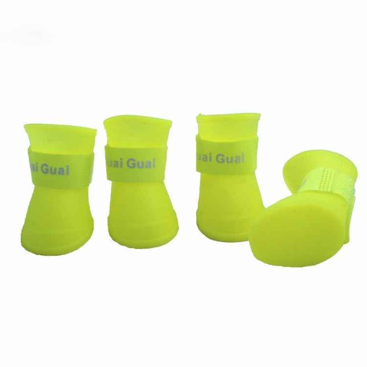 Lovely Pet Dog Shoes Puppy Candy Color Rubber Boots Waterproof Rain Shoes, S, Size: 4.3 x 3.3cm, Size: S 4.3 x 3.3cm S, Size: 4.3 x 3.3cm, Size: S 4.3 x 3.3cm