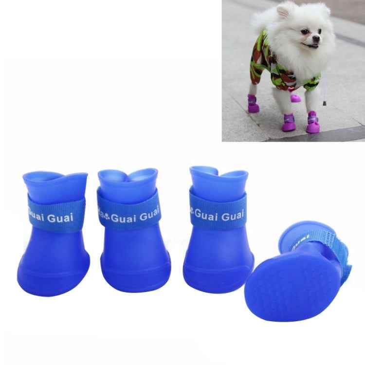 Lovely Pet Dog Shoes Puppy Candy Color Rubber Boots Waterproof Rain Shoes, M, Size: 5.0 x 4.0cm, Size: M 5.0 x 4.0cm, Size: 5.0 x 4.0cm