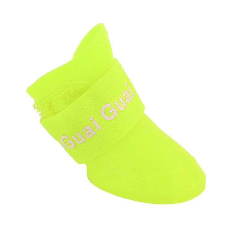Lovely Pet Dog Shoes Puppy Candy Color Rubber Boots Waterproof Rain Shoes, M, Size: 5.0 x 4.0cm, Size: M 5.0 x 4.0cm, Size: 5.0 x 4.0cm