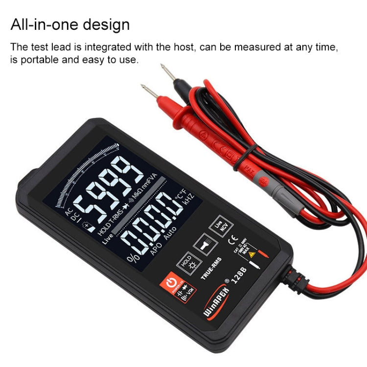 HY128C Color Screen Ultra-thin Touch Smart Digital Multimeter Fully Automatic High Precision True Effective Value Multimeter, HY128C