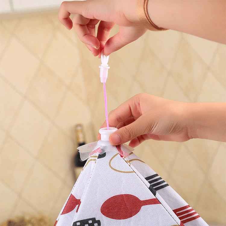 Folding Food Cover Keep Foods Warm Aluminum Foil Cover, Blue Tableware Pattern, Size: 60*60*17cm