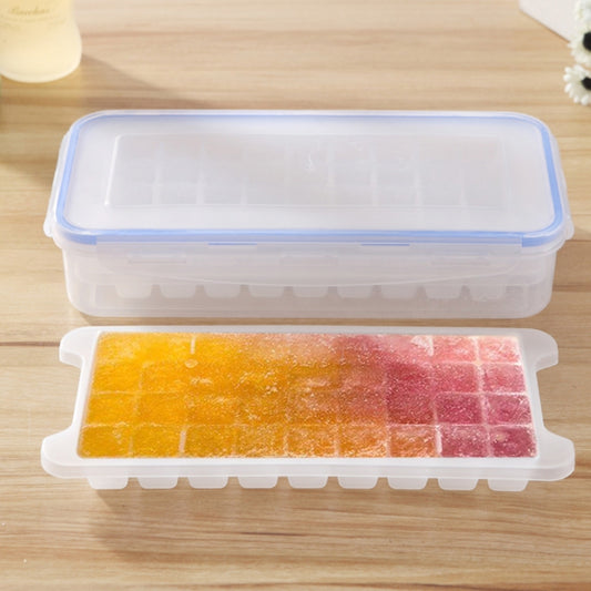 Petits bacs à glaçons carrés, moule multicouche avec couvercle, boîte de rangement pour glaçons, 2 couches