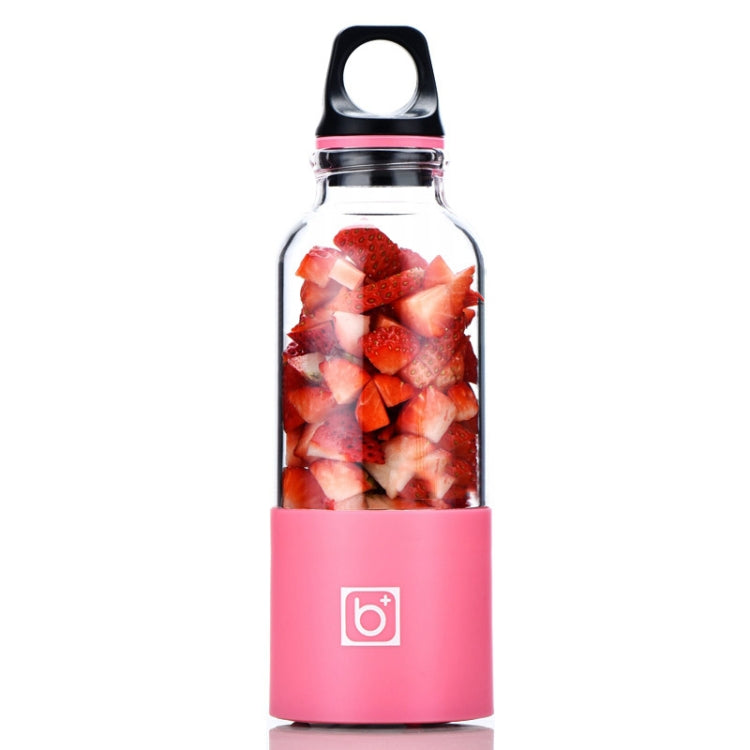 Mini presse-agrumes électrique portable Bingo 500 ml, rechargeable par USB, 22 000 tours par minute, 2 lames rouges, 2 lames roses, 2 lames vertes, 2 lames bleues et 2 lames violettes.