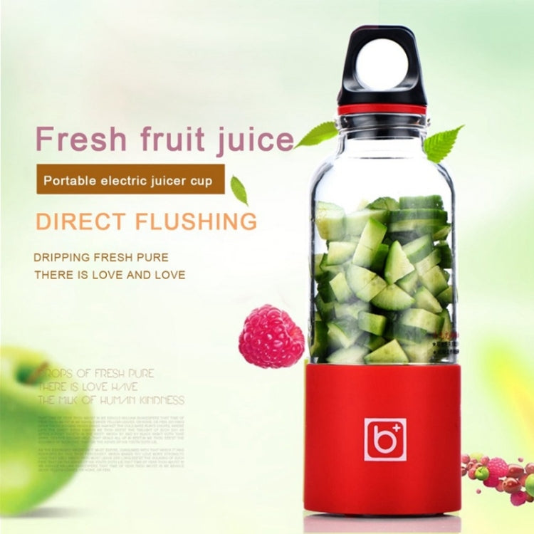Mini presse-agrumes électrique portable Bingo 500 ml, rechargeable par USB, 22 000 tours par minute, 2 lames rouges, 2 lames roses, 2 lames vertes, 2 lames bleues et 2 lames violettes.