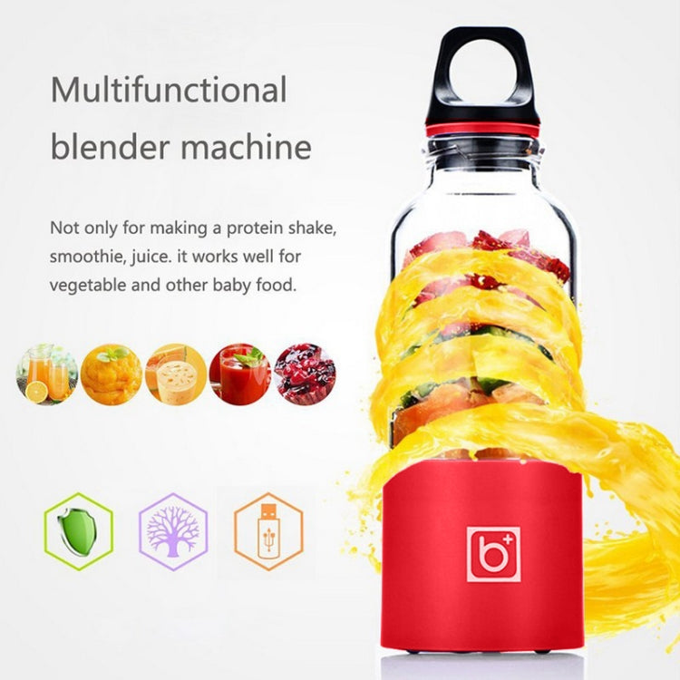 Mini presse-agrumes électrique portable Bingo 500 ml, rechargeable par USB, 22 000 tours par minute, 2 lames rouges, 2 lames roses, 2 lames vertes, 2 lames bleues et 2 lames violettes.