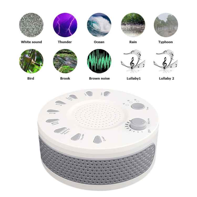 White Noise Machine Sleep Aid Device Improves Sleeping with Nine Timed Music
