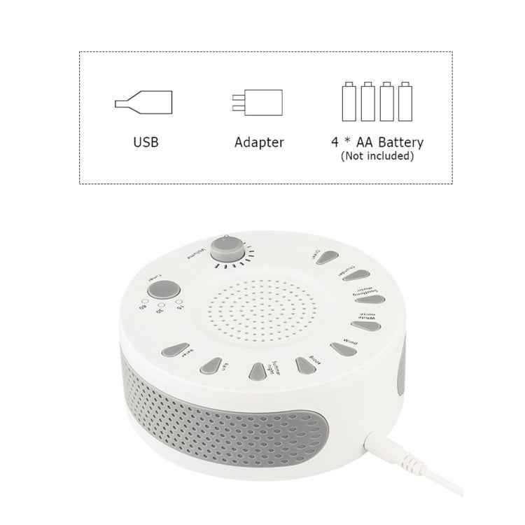 White Noise Machine Sleep Aid Device Improves Sleeping with Nine Timed Music
