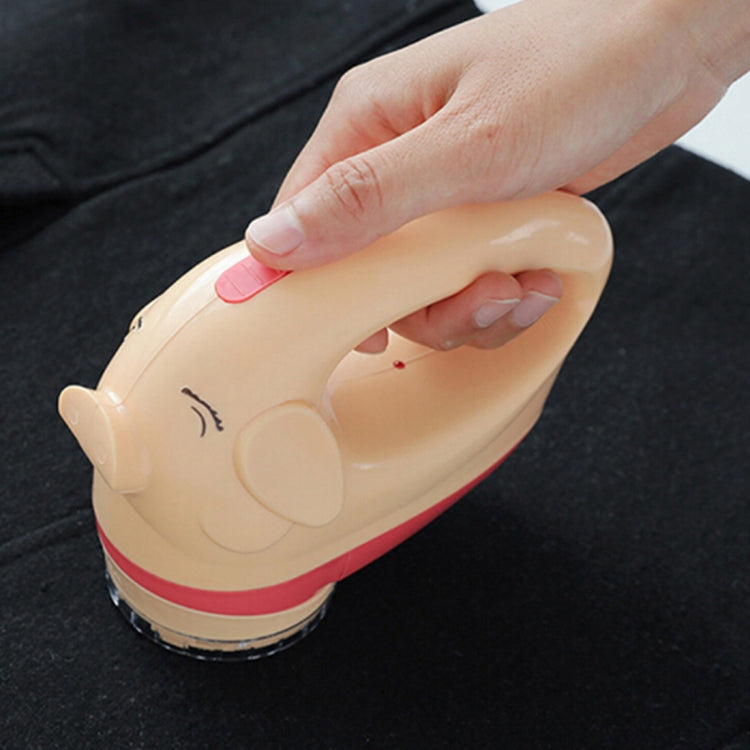 Household Upgrade Pig Shape Fluffy Trimmer Hairballs Clip Clothes Hair Removal Shaving Machine, Pig Shape Fluffy Trimmer