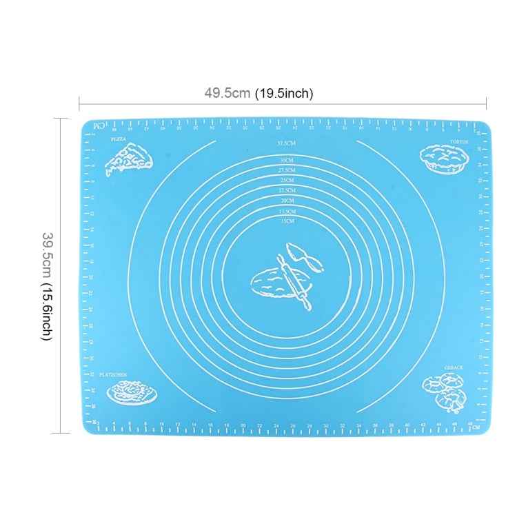 2 PCS Multi-purpose Baking Necessary Silicone Kneading Dough Pad / Flour Pad / Heat Insulation Meal Pad Random Color Delivery