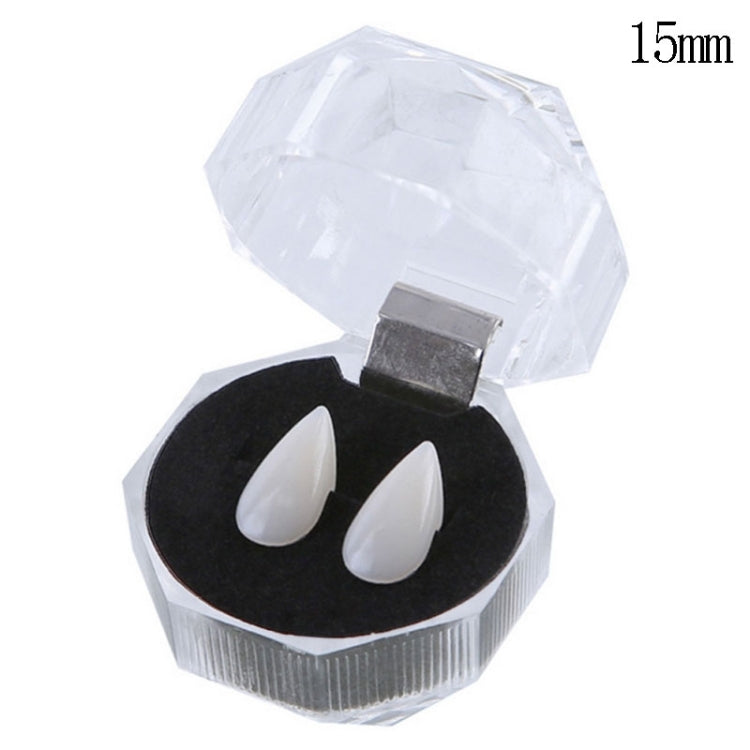 1 paire de dents de vampire, zombie, diable, 15 mm, accessoire de fête d'Halloween