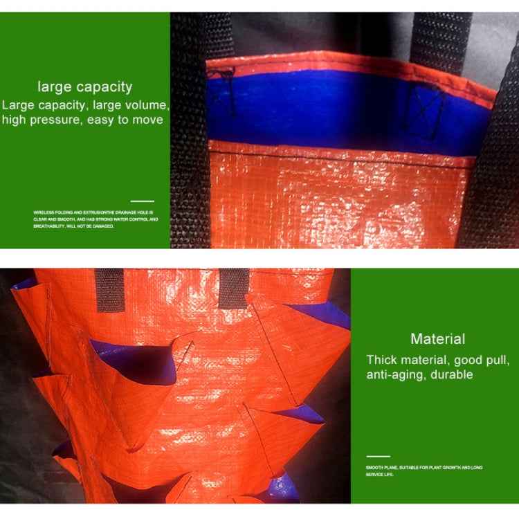 CMD-3 3 Gallon Hanging Strawberry PE Planting Bag Horticultural Flower Planting Bag