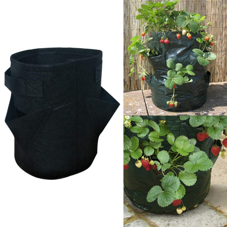 3 Pockets 18L / 5 Gallon Non-woven Felt Strawberry Planting Bag, Size: 23X28cm, Size: 23X28cm
